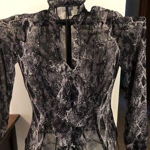 Worthington Animal Print Blouse